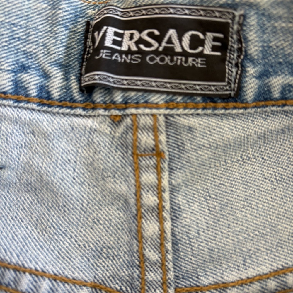 Versace Jeans Couture Men's Denim Pants Size 30” Light Wash, Medusa Head - Picture 12 of 15